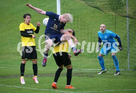 Fussball. 2. KLasse B. Faakersee 1b gegen Velden 1b.  Elvis Stankovic (Faakersee),  David Male  (Velden).  Faak, am 28.9.2024.
Foto: Kuess
www.qspictures.net
---
pressefotos, pressefotografie, kuess, qs, qspictures, sport, bild, bilder, bilddatenbank