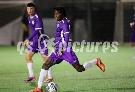 Fussball Kaerntner Liga. SK Austria Klagenfuer Amateure gegen Dellach.  Issa Diakite (Klagenfurt),    Klagenfurt, am 4.10.2024.
Foto: Kuess
www.qspictures.net
---
pressefotos, pressefotografie, kuess, qs, qspictures, sport, bild, bilder, bilddatenbank