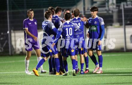 Fussball Kaerntner Liga. SK Austria Klagenfuer Amateure gegen Dellach.  Torjubel (Dellach).  Klagenfurt, am 4.10.2024.
Foto: Kuess
www.qspictures.net
---
pressefotos, pressefotografie, kuess, qs, qspictures, sport, bild, bilder, bilddatenbank