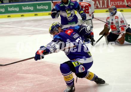 EBEL. Eishockey Bundesliga. VSV gegen HC TIWAG Innsbruck.    Torjubel Hughes John (VSV). Klagenfurt, 6.10.2024. 
Foto: Kuess
www.qspictures.net
---
pressefotos, pressefotografie, kuess, qs, qspictures, sport, bild, bilder, bilddatenbank