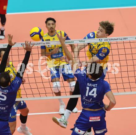 Volleyball CEV Cup. SK Sich/Dob gegen Lausanne. Jakub Klajmon,  (Aich/Dob). Bleiburg, am 9.10.2024.
Foto: Kuess
---
pressefotos, pressefotografie, kuess, qs, qspictures, sport, bild, bilder, bilddatenbank