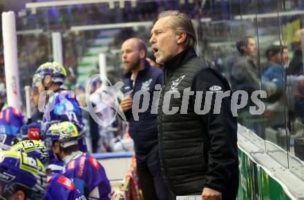 EBEL. Eishockey Bundesliga. VSV gegen HC TIWAG Innsbruck. Trainer Tray Tuomie    (VSV). Klagenfurt, 6.10.2024. 
Foto: Kuess
www.qspictures.net
---
pressefotos, pressefotografie, kuess, qs, qspictures, sport, bild, bilder, bilddatenbank