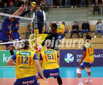 Volleyball CEV Cup. SK Sich/Dob gegen Lausanne. Carlos Yoandrys Charles Santana (Aich/Dob). Bleiburg, am 9.10.2024.
Foto: Kuess
---
pressefotos, pressefotografie, kuess, qs, qspictures, sport, bild, bilder, bilddatenbank