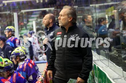 EBEL. Eishockey Bundesliga. VSV gegen HC TIWAG Innsbruck. Trainer Tray Tuomie    (VSV). Klagenfurt, 6.10.2024. 
Foto: Kuess
www.qspictures.net
---
pressefotos, pressefotografie, kuess, qs, qspictures, sport, bild, bilder, bilddatenbank