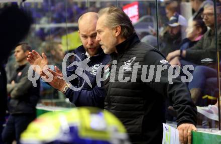 EBEL. Eishockey Bundesliga. VSV gegen HC TIWAG Innsbruck. Trainer Tray Tuomie    (VSV). Klagenfurt, 6.10.2024. 
Foto: Kuess
www.qspictures.net
---
pressefotos, pressefotografie, kuess, qs, qspictures, sport, bild, bilder, bilddatenbank