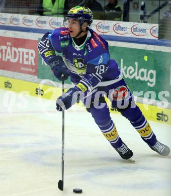 EBEL. Eishockey Bundesliga. VSV gegen HC TIWAG Innsbruck.  Felix Maxa  (VSV). Klagenfurt, 6.10.2024. 
Foto: Kuess
www.qspictures.net
---
pressefotos, pressefotografie, kuess, qs, qspictures, sport, bild, bilder, bilddatenbank