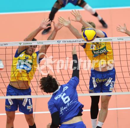 Volleyball CEV Cup. SK Sich/Dob gegen Lausanne. Henrique Adami, Jakub Klajmon (Aich/Dob). Bleiburg, am 9.10.2024.
Foto: Kuess
---
pressefotos, pressefotografie, kuess, qs, qspictures, sport, bild, bilder, bilddatenbank