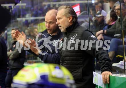 EBEL. Eishockey Bundesliga. VSV gegen HC TIWAG Innsbruck. Trainer Tray Tuomie    (VSV). Klagenfurt, 6.10.2024. 
Foto: Kuess
www.qspictures.net
---
pressefotos, pressefotografie, kuess, qs, qspictures, sport, bild, bilder, bilddatenbank