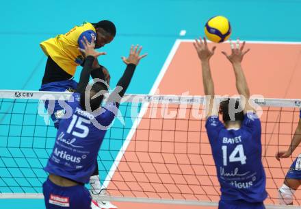 Volleyball CEV Cup. SK Sich/Dob gegen Lausanne. Carlos Yoandrys Charles Santana (Aich/Dob). Bleiburg, am 9.10.2024.
Foto: Kuess
---
pressefotos, pressefotografie, kuess, qs, qspictures, sport, bild, bilder, bilddatenbank