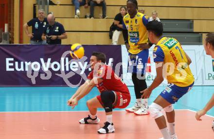 Volleyball CEV Cup. SK Sich/Dob gegen Lausanne. Daniel Brandstetter (Aich/Dob). Bleiburg, am 9.10.2024.
Foto: Kuess
---
pressefotos, pressefotografie, kuess, qs, qspictures, sport, bild, bilder, bilddatenbank