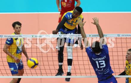 Volleyball CEV Cup. SK Sich/Dob gegen Lausanne.  Bryan Camino Martinez (Aich/Dob). Bleiburg, am 9.10.2024.
Foto: Kuess
---
pressefotos, pressefotografie, kuess, qs, qspictures, sport, bild, bilder, bilddatenbank