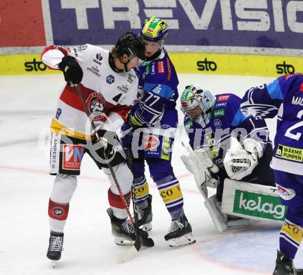 Eishockey ICE Bundesliga. VSV gegen Pioneers Vorarlberg. Philipp Lindner, Jean Philippe Lamoureux (VSV), Oliver Cooper (Vorarlberg). Villach, am 11.10.2024.
Foto: Kuess
---
pressefotos, pressefotografie, kuess, qs, qspictures, sport, bild, bilder, bilddatenbank