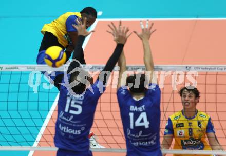 Volleyball CEV Cup. SK Sich/Dob gegen Lausanne. Carlos Yoandrys Charles Santana (Aich/Dob). Bleiburg, am 9.10.2024.
Foto: Kuess
---
pressefotos, pressefotografie, kuess, qs, qspictures, sport, bild, bilder, bilddatenbank