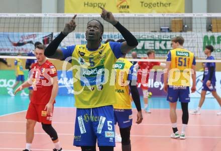 Volleyball CEV Cup. SK Sich/Dob gegen Lausanne. Carlos Yoandrys Charles Santana (Aich/Dob). Bleiburg, am 9.10.2024.
Foto: Kuess
---
pressefotos, pressefotografie, kuess, qs, qspictures, sport, bild, bilder, bilddatenbank