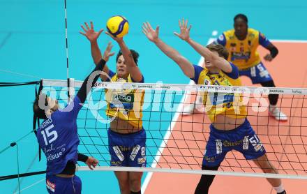 Volleyball CEV Cup. SK Sich/Dob gegen Lausanne. Henrique Adami, Jakub Klajmon  (Aich/Dob). Bleiburg, am 9.10.2024.
Foto: Kuess
---
pressefotos, pressefotografie, kuess, qs, qspictures, sport, bild, bilder, bilddatenbank