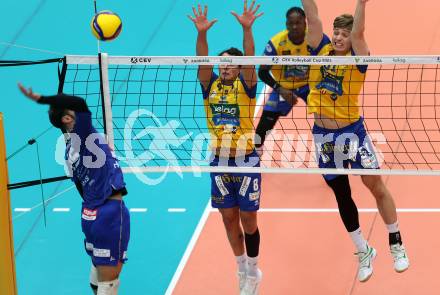 Volleyball CEV Cup. SK Sich/Dob gegen Lausanne. Henrique Adami, Jakub Klajmon(Aich/Dob). Bleiburg, am 9.10.2024.
Foto: Kuess
---
pressefotos, pressefotografie, kuess, qs, qspictures, sport, bild, bilder, bilddatenbank