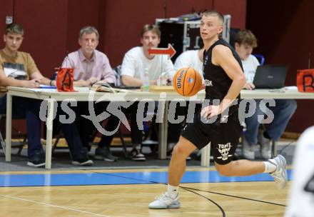 Basketball 2. Bundesliga 2024/25. Grunddurchgang 3. Runde.. Woerthersee Piraten gegen  Raiders Tirol. Elvis Keric (Piraten).  Klagenfurt, am 12.10.2024.
Foto: Kuess
---
pressefotos, pressefotografie, kuess, qs, qspictures, sport, bild, bilder, bilddatenbank