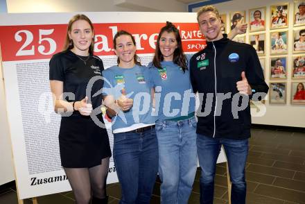 25 JahreKaernten Sport. Marijana Jelic (Schwimmen), Katharina Lobnig (Rudern), Magdalena Lobnig (Rudern), Heiko Gigler (Schwimmen),. Klagenfurt, 17.10.2024.
Foto: Kuess
www.qspictures.net
---
pressefotos, pressefotografie, kuess, qs, qspictures, sport, bild, bilder, bilddatenbank