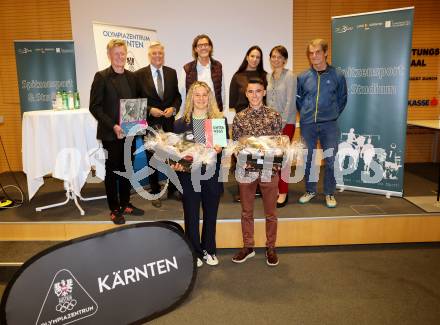 Spitzensport und Studium. Arno Arthofer, LH Peter Kaiser, Luc Bousseau, Alexandra Unger, Angelika Wiegele, Thomas BrandauerLea Bostjancic (Leichtathletik), Martin Messner (Radsport). Klagenfurt, am 16.10.2024.
Foto: Kuess
www.qspictures.net
---
pressefotos, pressefotografie, kuess, qs, qspictures, sport, bild, bilder, bilddatenbank