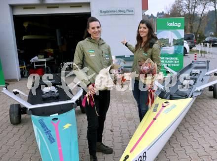 Rudern. Ehrung Magdalena und Katharina Lobnig. Katharina Lobnig,  Magdalena Lobnig. VÃ¶lkermarkt, am 19.10.2024.
Foto: Kuess
---
pressefotos, pressefotografie, kuess, qs, qspictures, sport, bild, bilder, bilddatenbank