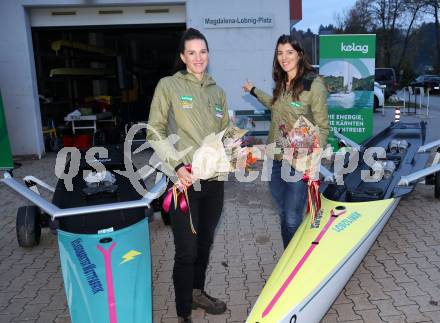 Rudern. Ehrung Magdalena und Katharina Lobnig. Katharina Lobnig,  Magdalena Lobnig. VÃ¶lkermarkt, am 19.10.2024.
Foto: Kuess
---
pressefotos, pressefotografie, kuess, qs, qspictures, sport, bild, bilder, bilddatenbank