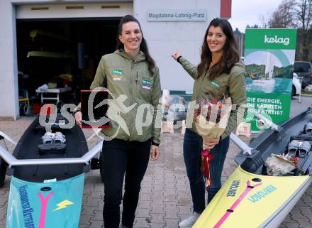 Rudern. Ehrung Magdalena und Katharina Lobnig. Katharina Lobnig,  Magdalena Lobnig. VÃ¶lkermarkt, am 19.10.2024.
Foto: Kuess
---
pressefotos, pressefotografie, kuess, qs, qspictures, sport, bild, bilder, bilddatenbank