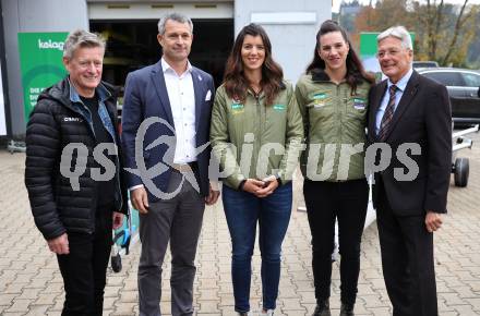 Rudern. Ehrung Magdalena und Katharina Lobnig. Arno Arthofer, Horst Nussbaumer, Magdalena Lobnig., Katharina Lobnig, LH Peter Kaiser. VÃ¶lkermarkt, am 19.10.2024.
Foto: Kuess
---
pressefotos, pressefotografie, kuess, qs, qspictures, sport, bild, bilder, bilddatenbank