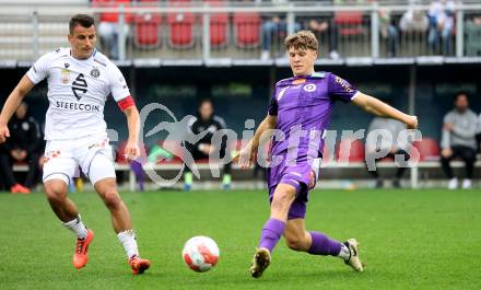 Fussball Bundesliga.  SK Austria Klagenfurt gegen Austria Wien .  Jannik Robatsch,  (Klagenfurt). Klagenfurt, am 20.10.2024.
Foto: Kuess
www.qspictures.net
---
pressefotos, pressefotografie, kuess, qs, qspictures, sport, bild, bilder, bilddatenbank