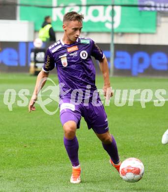 Fussball Bundesliga.  SK Austria Klagenfurt gegen Austria Wien . Tobias Koch  (Klagenfurt). Klagenfurt, am 20.10.2024.
Foto: Kuess
www.qspictures.net
---
pressefotos, pressefotografie, kuess, qs, qspictures, sport, bild, bilder, bilddatenbank