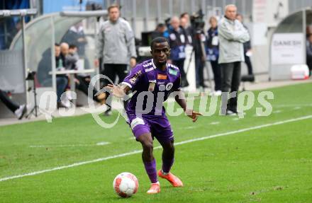 Fussball Bundesliga.  SK Austria Klagenfurt gegen Austria Wien .  Solomon Bonnah (Klagenfurt). Klagenfurt, am 20.10.2024.
Foto: Kuess
www.qspictures.net
---
pressefotos, pressefotografie, kuess, qs, qspictures, sport, bild, bilder, bilddatenbank