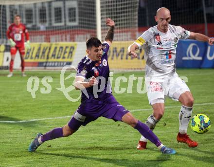 Fussball OEFB Cup. WAC gegen SK Austria Klagenfurt. Nicolas Wimmer (WAC), David Toshevski   (Austria Klagenfurt). Wolfsberg, am 30.10.2024.
Foto: Kuess
www.qspictures.net
---
pressefotos, pressefotografie, kuess, qs, qspictures, sport, bild, bilder, bilddatenbank