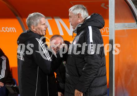 Fussball OEFB Cup. WAC gegen SK Austria Klagenfurt. Trainer Dietmar Kuehbauer (WAC), Trainer Peter Pacult (Austria Klagenfurt). Wolfsberg, am 30.10.2024.
Foto: Kuess
---
pressefotos, pressefotografie, kuess, qs, qspictures, sport, bild, bilder, bilddatenbank