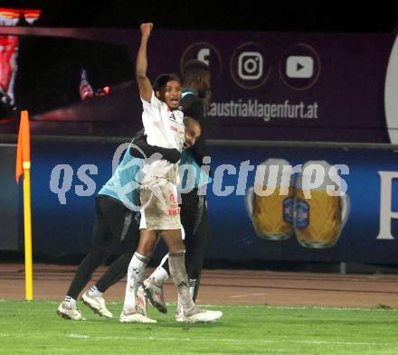 Fussball OEFB Cup. WAC gegen SK Austria Klagenfurt. Torjubel Thierno Ballo  (WAC). Wolfsberg, am 30.10.2024.
Foto: Kuess
www.qspictures.net
---
pressefotos, pressefotografie, kuess, qs, qspictures, sport, bild, bilder, bilddatenbank