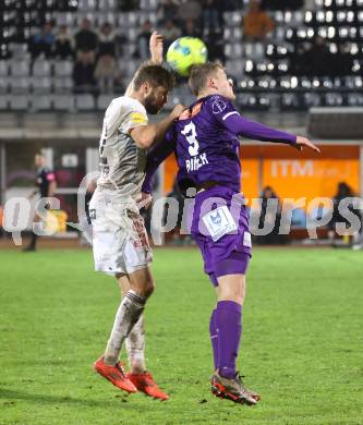 Fussball OEFB Cup. WAC gegen SK Austria Klagenfurt. Dominik Baumgartner (WAC),  Nicolas Binder   (Austria Klagenfurt). Wolfsberg, am 30.10.2024.
Foto: Kuess
www.qspictures.net
---
pressefotos, pressefotografie, kuess, qs, qspictures, sport, bild, bilder, bilddatenbank