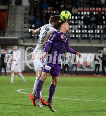 Fussball OEFB Cup. WAC gegen SK Austria Klagenfurt. Dominik Baumgartner  (WAC), Laurenz Dehl (Austria Klagenfurt). Wolfsberg, am 30.10.2024.
Foto: Kuess
---
pressefotos, pressefotografie, kuess, qs, qspictures, sport, bild, bilder, bilddatenbank