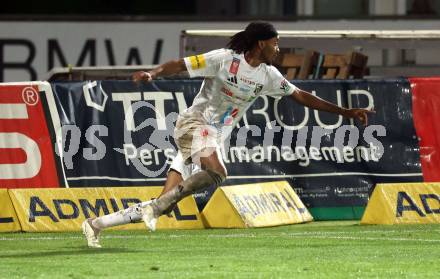 Fussball OEFB Cup. WAC gegen SK Austria Klagenfurt.  Torjubel Thierno Ballo (WAC). Wolfsberg, am 30.10.2024.
Foto: Kuess
www.qspictures.net
---
pressefotos, pressefotografie, kuess, qs, qspictures, sport, bild, bilder, bilddatenbank