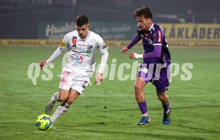 Fussball OEFB Cup. WAC gegen SK Austria Klagenfurt. Adis Jasic  (WAC), Philipp Wydra  (Austria Klagenfurt). Wolfsberg, am 30.10.2024.
Foto: Kuess
www.qspictures.net
---
pressefotos, pressefotografie, kuess, qs, qspictures, sport, bild, bilder, bilddatenbank