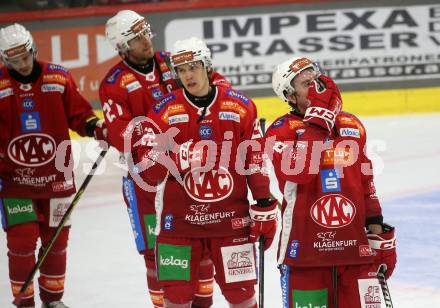 Eishockey Bundesliga. KAC gegen Innsbruck. Nicholas Eric Petersen, Senna Peeters (KAC). Klagenfurt, am 1.11.2024.
Foto: Kuess
---
pressefotos, pressefotografie, kuess, qs, qspictures, sport, bild, bilder, bilddatenbank