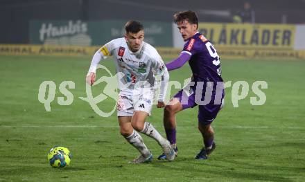 Fussball OEFB Cup. WAC gegen SK Austria Klagenfurt. Adis Jasic  (WAC), Philipp Wydra (Austria Klagenfurt). Wolfsberg, am 30.10.2024.
Foto: Kuess
---
pressefotos, pressefotografie, kuess, qs, qspictures, sport, bild, bilder, bilddatenbank