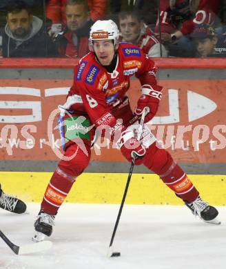 Eishockey Bundesliga. KAC gegen Innsbruck. Nicholas Eric Petersen  (KAC). Klagenfurt, am 1.11.2024.
Foto: Kuess
---
pressefotos, pressefotografie, kuess, qs, qspictures, sport, bild, bilder, bilddatenbank