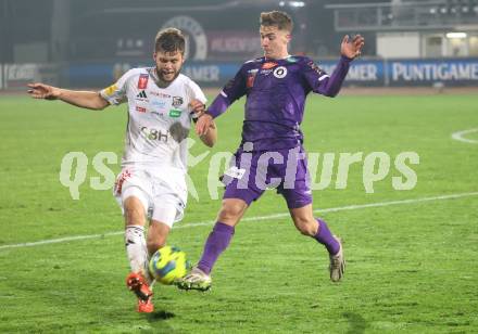 Fussball OEFB Cup. WAC gegen SK Austria Klagenfurt. Dominik Baumgartner  (WAC), Laurenz Dehl (Austria Klagenfurt). Wolfsberg, am 30.10.2024.
Foto: Kuess
---
pressefotos, pressefotografie, kuess, qs, qspictures, sport, bild, bilder, bilddatenbank