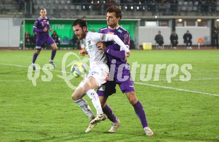 Fussball OEFB Cup. WAC gegen SK Austria Klagenfurt. Thomas Sabitzer  (WAC), Thorsten Mahrer (Austria Klagenfurt). Wolfsberg, am 30.10.2024.
Foto: Kuess
---
pressefotos, pressefotografie, kuess, qs, qspictures, sport, bild, bilder, bilddatenbank