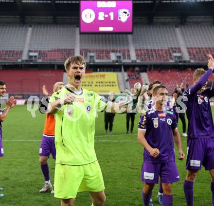 Fussball Bundesliga.  Austria Klagenfurt gegen WAC.  Jubel Simon Spari (Austria Klagenfurt).  Klagenfurt, am 3.11.2024.
Foto: Kuess
www.qspictures.net
---
pressefotos, pressefotografie, kuess, qs, qspictures, sport, bild, bilder, bilddatenbank