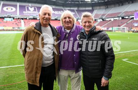 Fussball Bundesliga. SK Austria Klagenfurt gegen WAC.. Austria Klagenfurt Legenden. Alfons Horvatic, Helmut Koenig, Arno Arthofer. Klagenfurt, am 3.11.2024
Foto: Kuess
---
pressefotos, pressefotografie, kuess, qs, qspictures, sport, bild, bilder, bilddatenbank