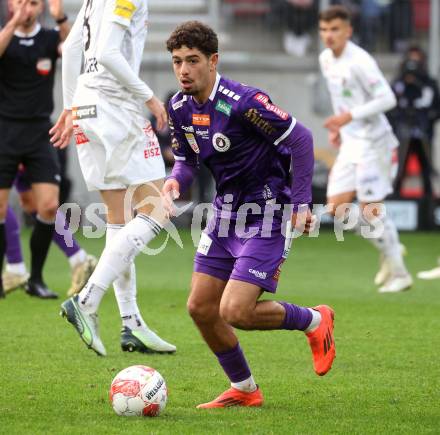 Fussball Bundesliga. SK Austria Klagenfurt gegen WAC.. Ben Bobzien  (Austria Klagenfurt). Klagenfurt, am 3.11.2024
Foto: Kuess
---
pressefotos, pressefotografie, kuess, qs, qspictures, sport, bild, bilder, bilddatenbank