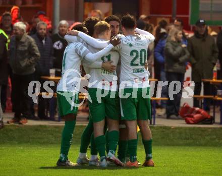 Fussball Kaerntner Liga. KAC gegen Donau.   Torjubel  (Donau). Klagenfurt, am 9.11.2024.
Foto: Kuess
www.qspictures.net
---
pressefotos, pressefotografie, kuess, qs, qspictures, sport, bild, bilder, bilddatenbank