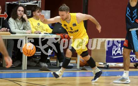 Basketball 2. Liga 2024/2025. Grunddurchgang 7. Runde. Woerthersee Piraten gegen Vienna Timberwolves. Tim Huber  (Piraten),   Klagenfurt, am 9.11.2024.
Foto: Kuess


---
pressefotos, pressefotografie, kuess, qs, qspictures, sport, bild, bilder, bilddatenbank