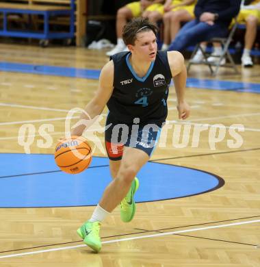 Basketball 2. Liga 2024/2025. Grunddurchgang 7. Runde. Woerthersee Piraten gegen Vienna Timberwolves. Felix Angerbauer (Vienna). Klagenfurt, am 9.11.2024.
Foto: Kuess


---
pressefotos, pressefotografie, kuess, qs, qspictures, sport, bild, bilder, bilddatenbank