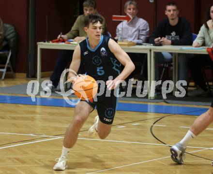 Basketball 2. Liga 2024/2025. Grunddurchgang 7. Runde. Woerthersee Piraten gegen Vienna Timberwolves.  Jakob Konzet (Vienna). Klagenfurt, am 9.11.2024.
Foto: Kuess


---
pressefotos, pressefotografie, kuess, qs, qspictures, sport, bild, bilder, bilddatenbank