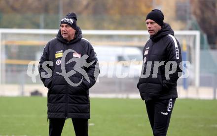 Fussball Bundesliga. SK Austria Klagenfurt. Training.   Trainer Peter Pacult, Co-Trainer Martin Lassnig.
Foto: Kuess
---
pressefotos, pressefotografie, kuess, qs, qspictures, sport, bild, bilder, bilddatenbank